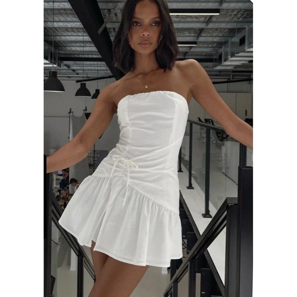 Archetype Strapless Mini Dress White, US 8 / White Archetype Strapless Mini Dress White, US 8 / White